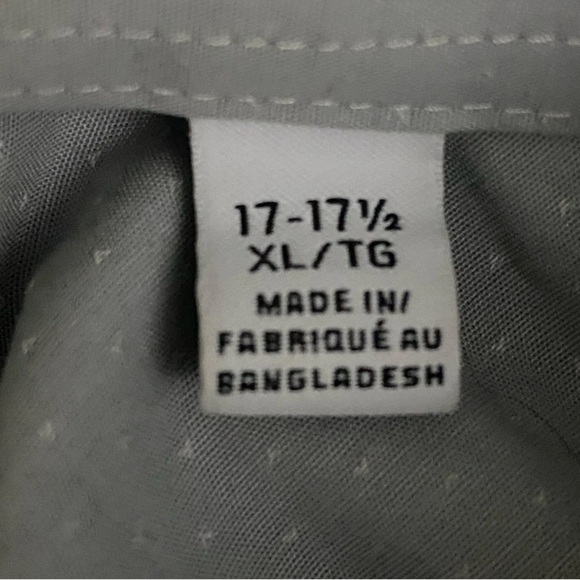 Vintage Calvin Klein Wrinkle Resistant Mens XL Gray Button Up Short Sleeve Shirt - Picture 4 of 7